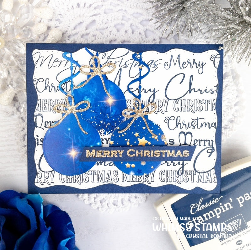 Sentiment Assortment - Merry Christmas Clear Stamps - Whimsy Stamps
