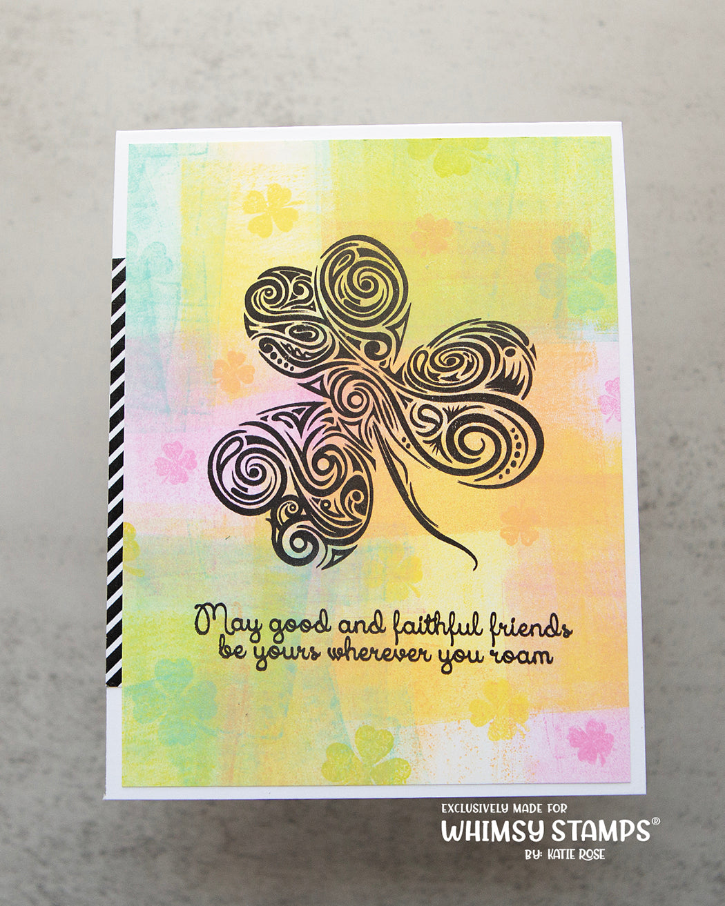 Shamrock Swirl Clear Stamps - Whimsy Stamps