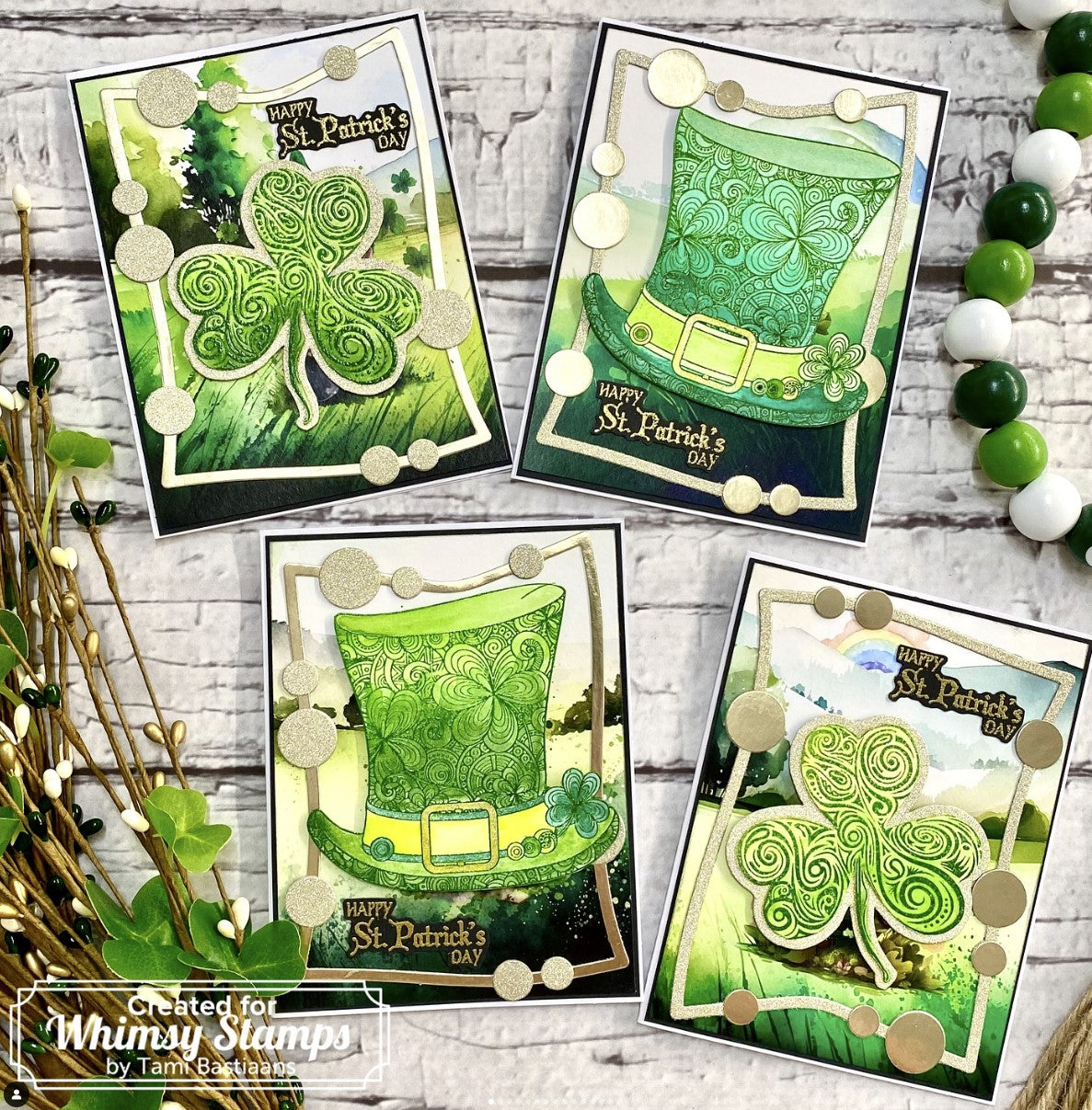 Quick Card Fronts - Gnome Wishes - Whimsy Stamps