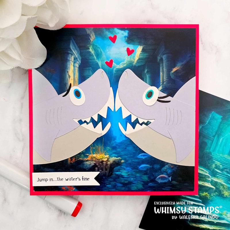 **NEW Shark Snacks Die Set - Whimsy Stamps