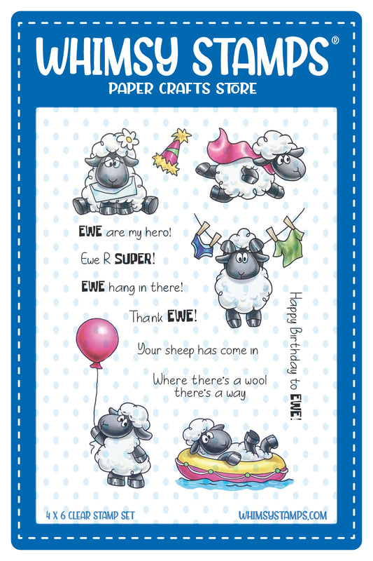 **NEW Sheepish Moments Clear Stamps - Whimsy Stamps