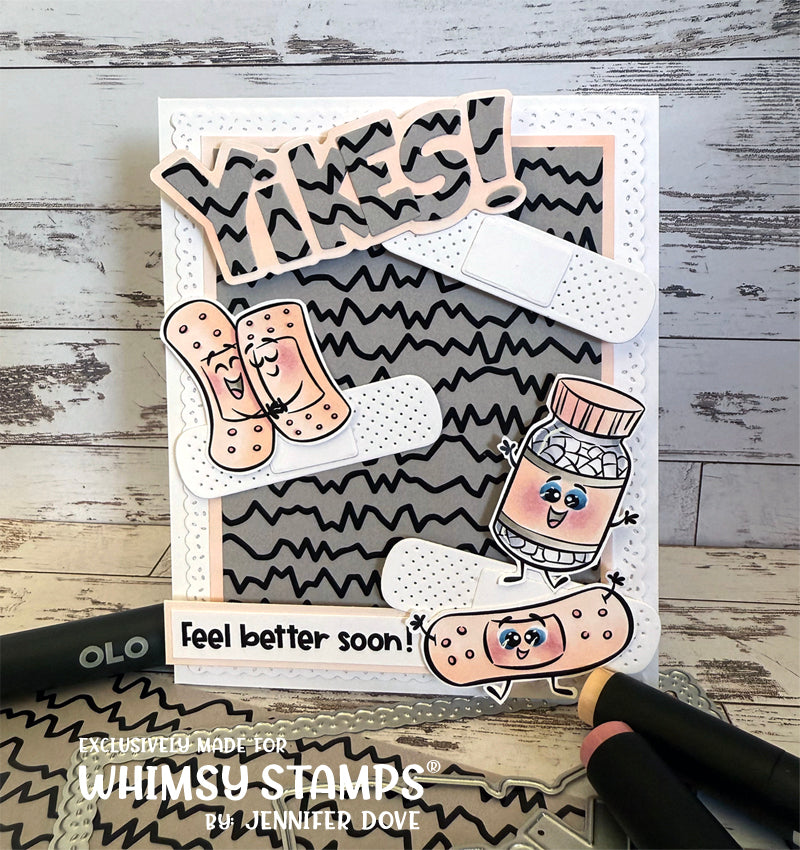 On the Mend Clear Stamps - Whimsy Stamps