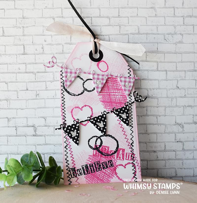 Slimline Bunting Borders Die Set - Whimsy Stamps
