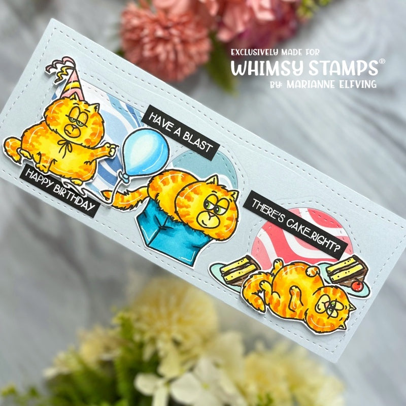 Slimline Card Builder Die - Whimsy Stamps