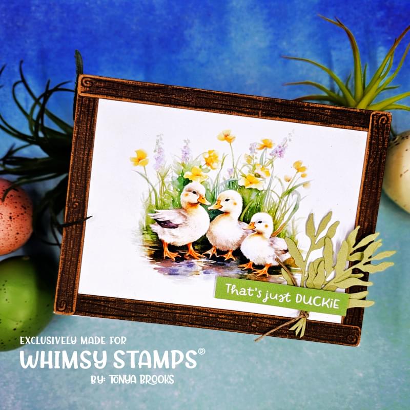 **NEW Quick Card Fronts - Duck Pond - Whimsy Stamps