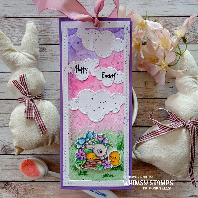 Slimline Clouds Die Set - Whimsy Stamps