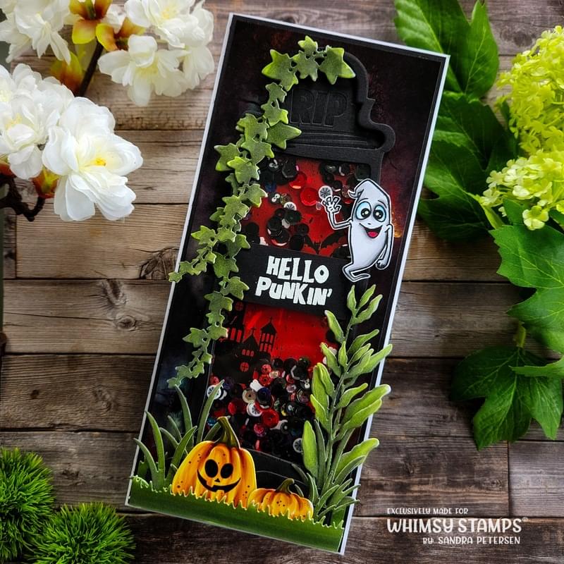 Slimline Decrepit Grave Die Set | Whimsy Stamps