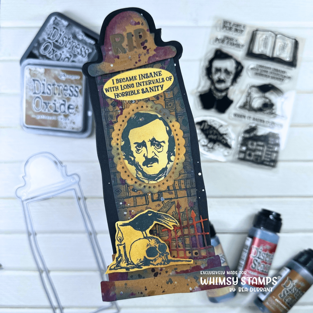 Slimline Decrepit Grave Die Set - Whimsy Stamps