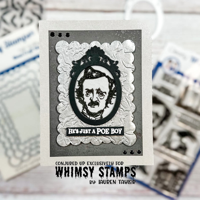 Slimline Embossing Folder - Bats Galore - Whimsy Stamps