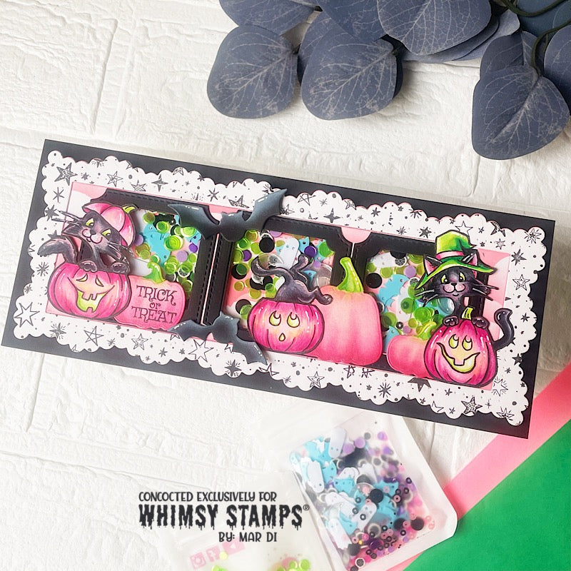 Cat-O-Lanterns Clear Stamps - Whimsy Stamps
