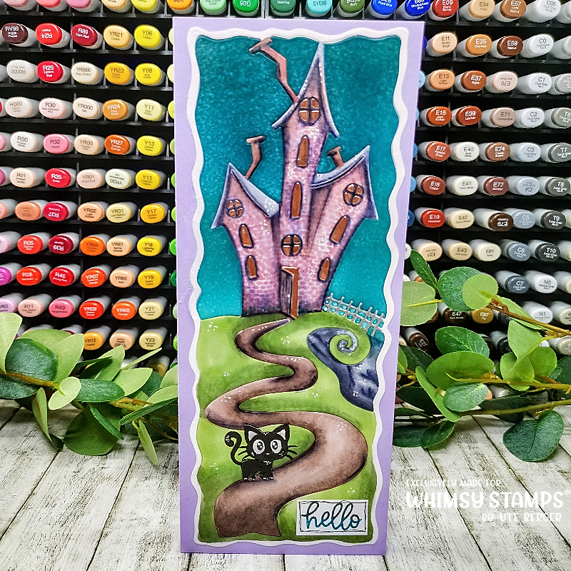Slimline Hill House Die - Whimsy Stamps