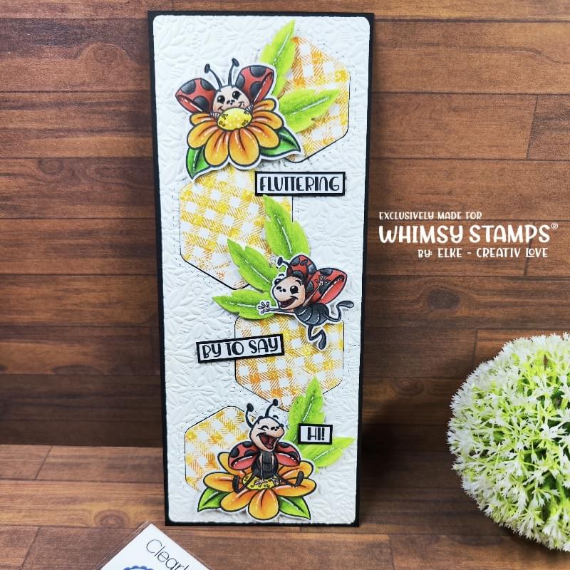Slimline Honeycomb Die - Whimsy Stamps