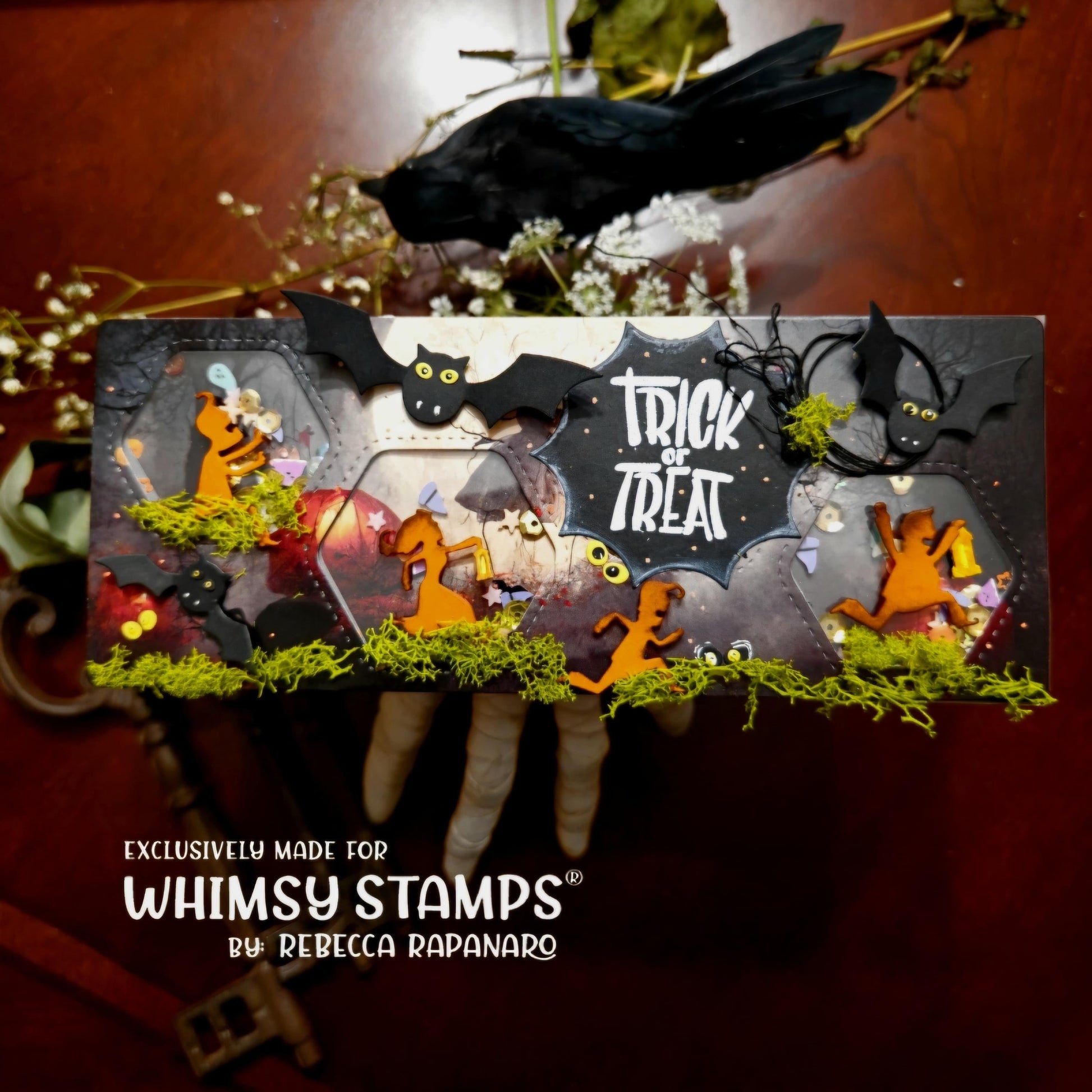 Slimline Honeycomb Die - Whimsy Stamps