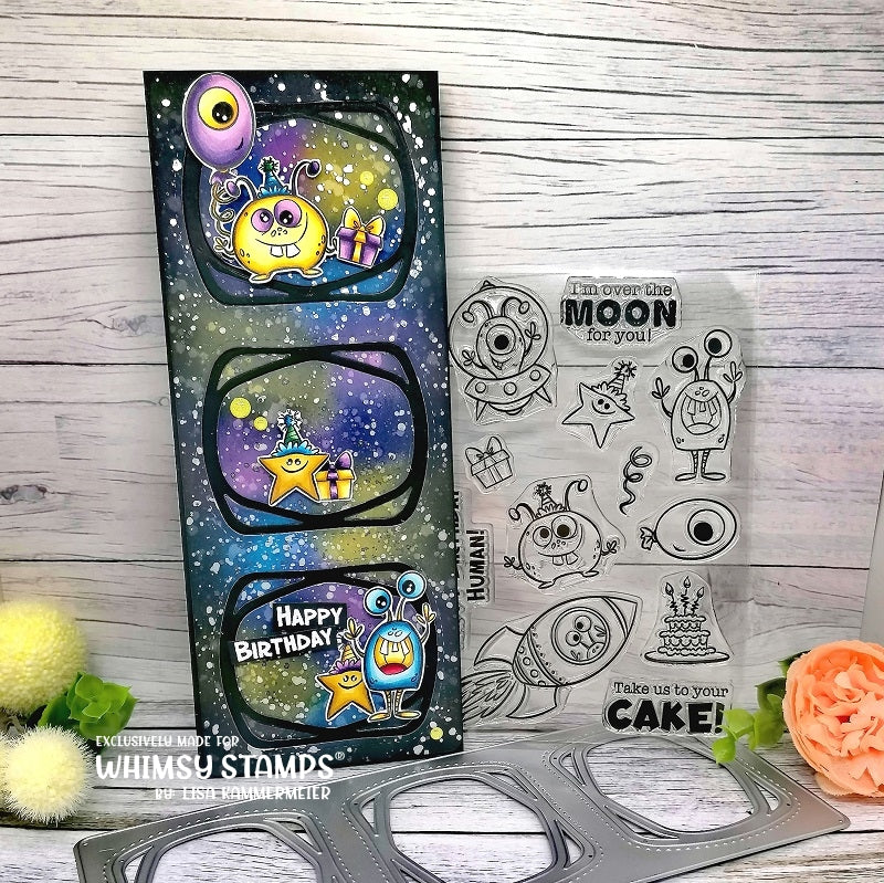 Slimline Observation Deck Die - Whimsy Stamps