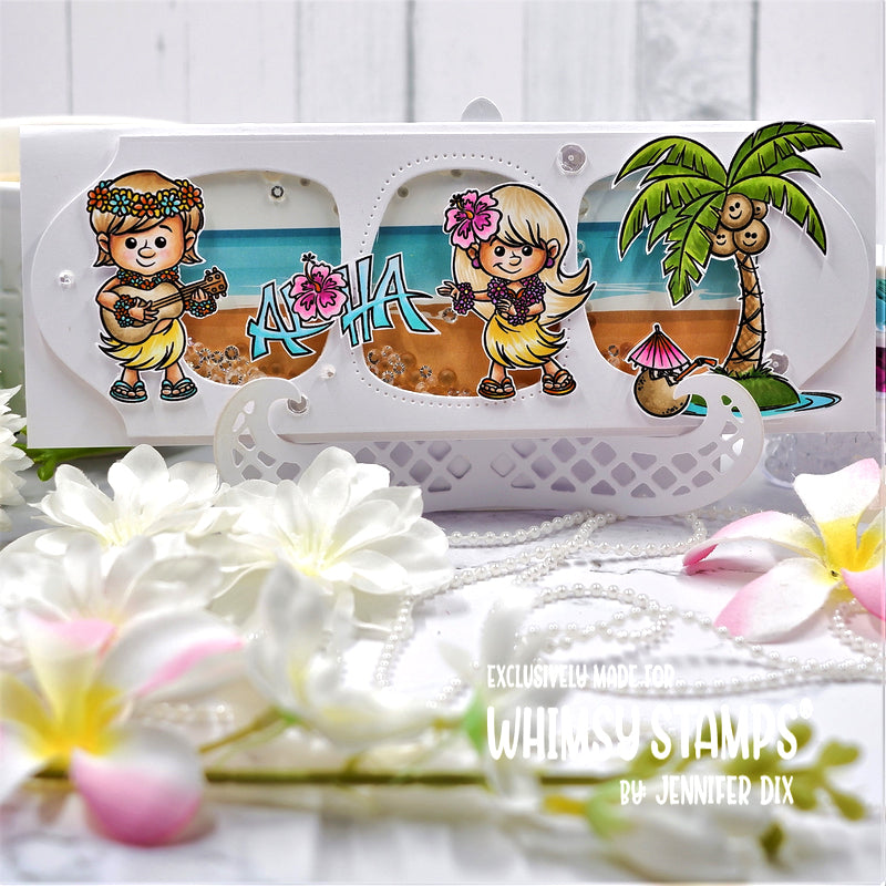 **NEW Slimline Paper Pack - Just Beachy - Whimsy Stamps