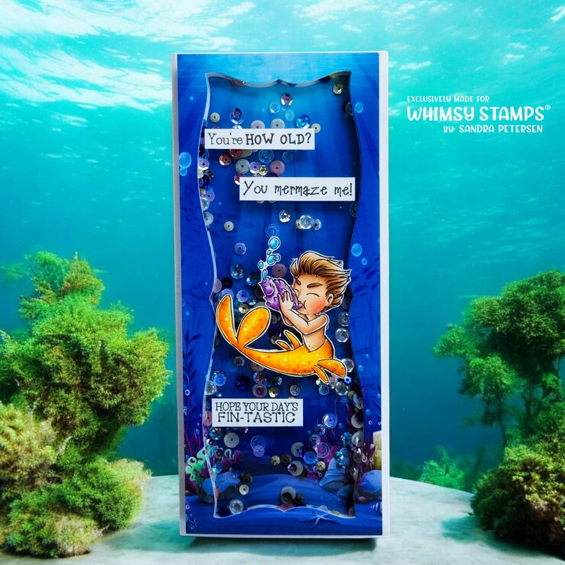 Slimline Paper Pack - Under the Sea - Whimsy Stamps