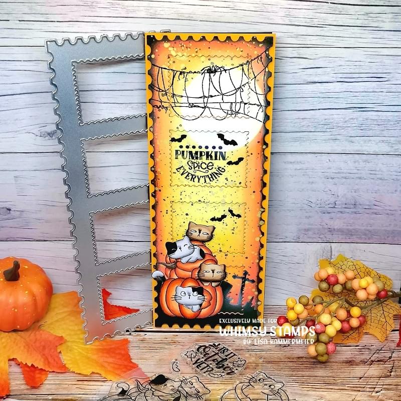 Pumpkin Kitties Clear Stamps - Whimsy Stamps