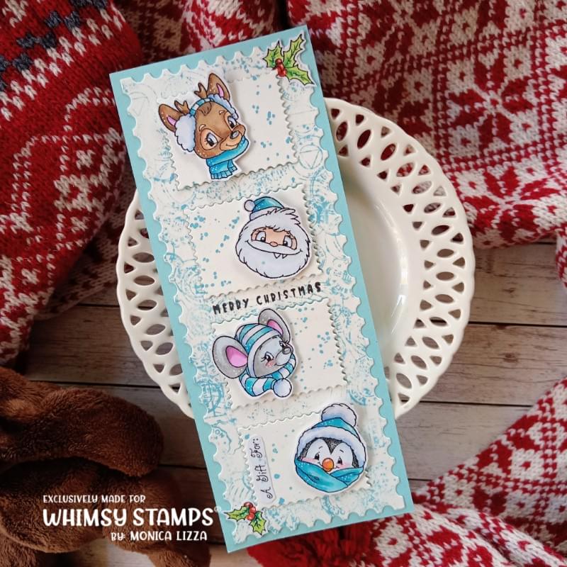 Slimline Postage Die - Whimsy Stamps