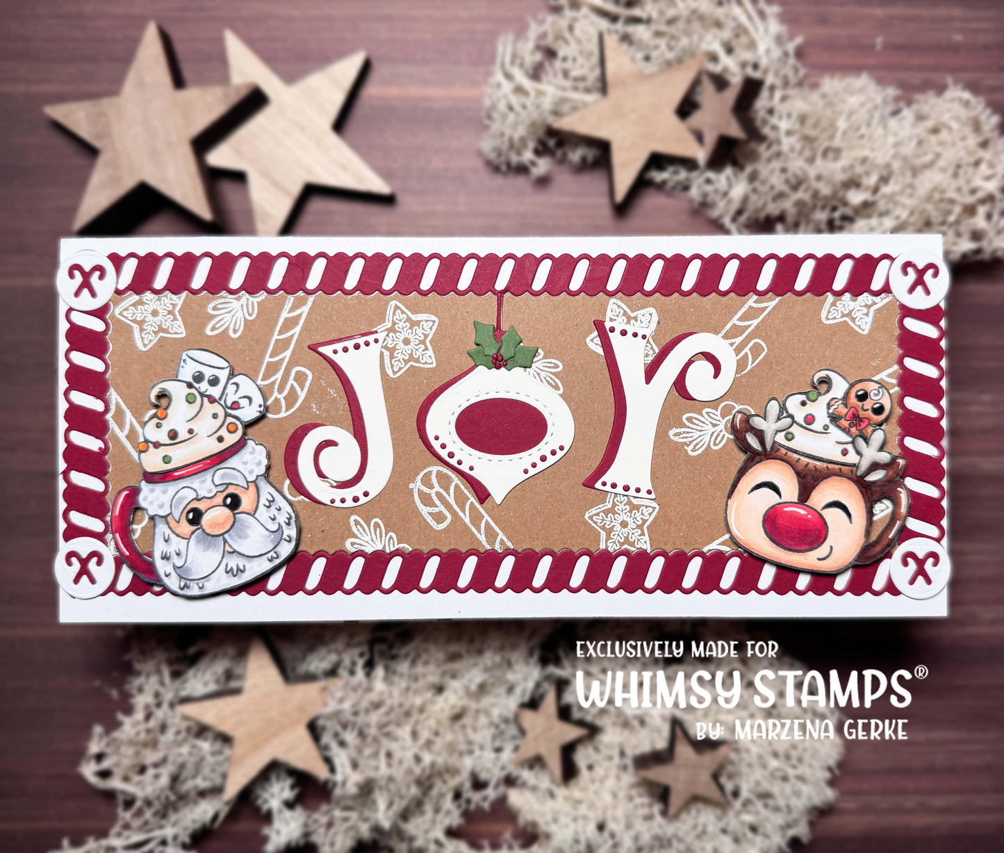 Christmas Cocoa Mugs Clear Stamps - Whimsy Stamps