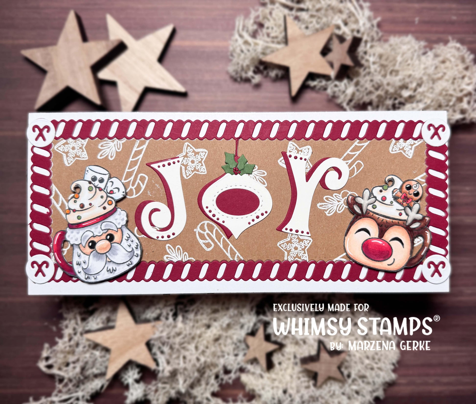 Christmas Cocoa Mugs Clear Stamps - Whimsy Stamps