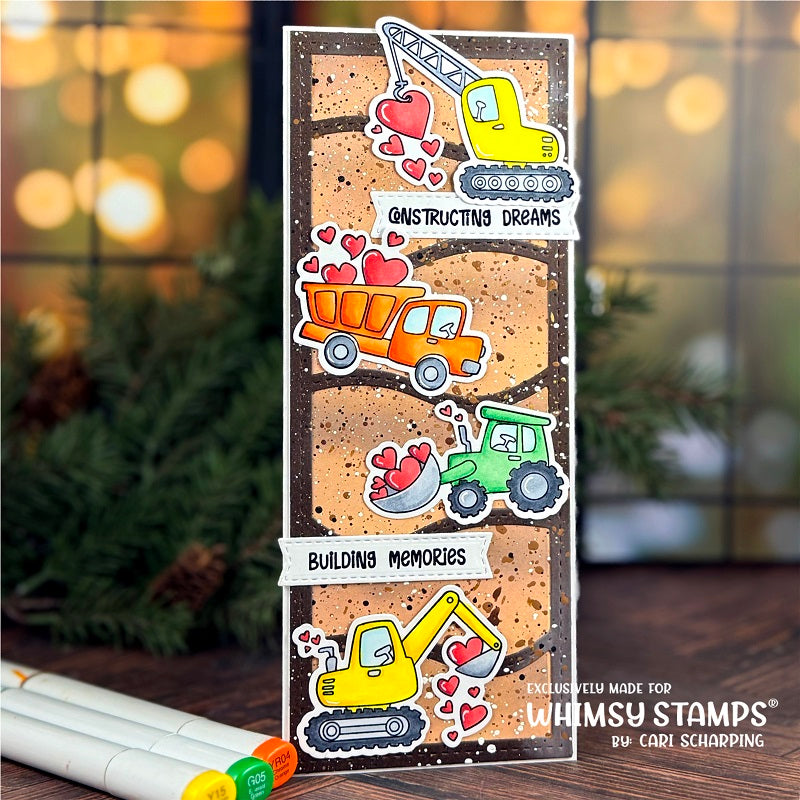Slimline Waves Die - Whimsy Stamps