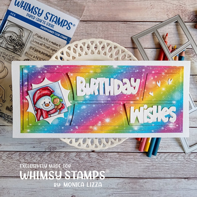 Slimline Wonky Window 1 Die - Whimsy Stamps