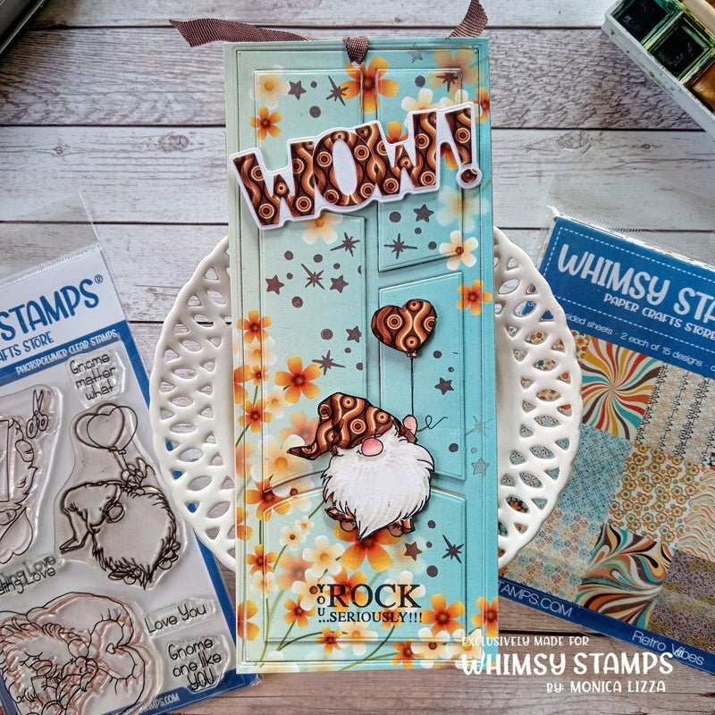 6x6 Paper Pack - Retro Vibes - Whimsy Stamps