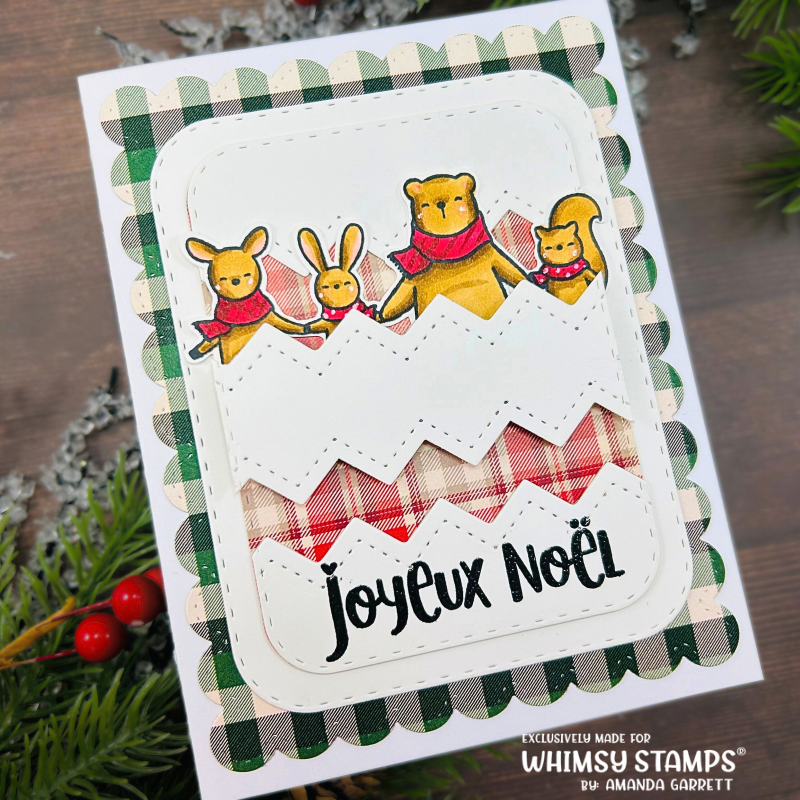Merry Christmas Around the World Clear Stamps - Whimsy Stamps