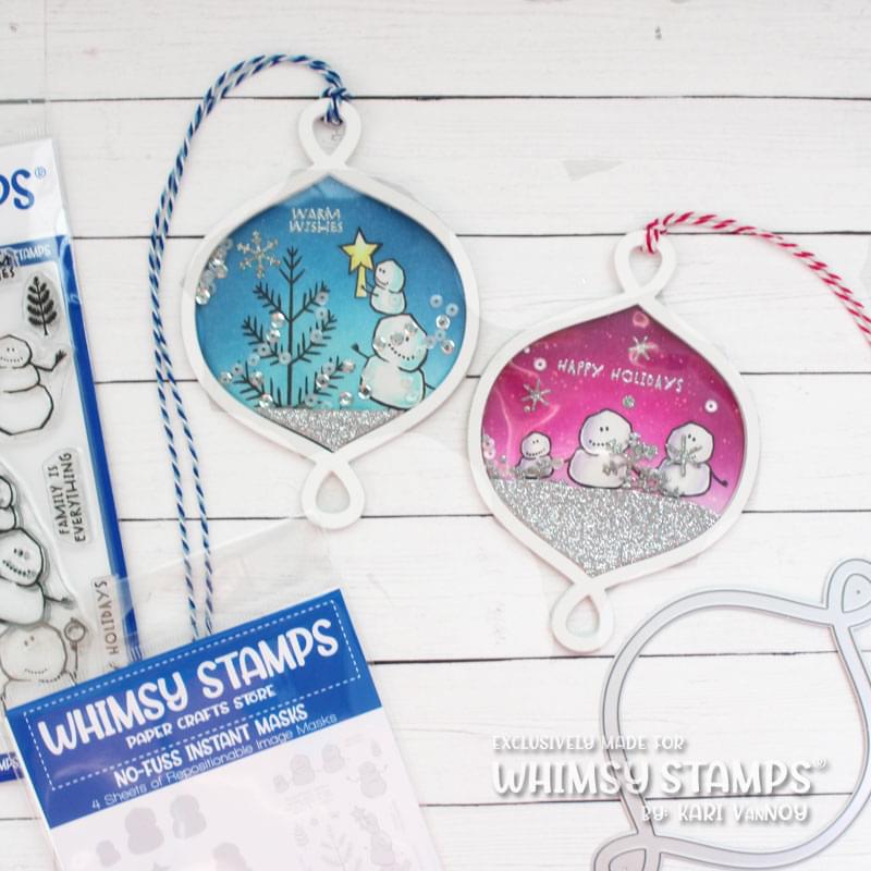 Snowball Family Clear Stamps - Whimsy Stamps