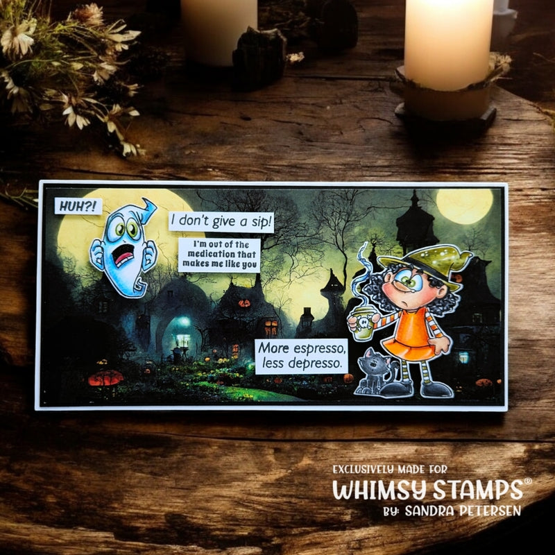 Slimline Paper Pack - Nightmares - Whimsy Stamps