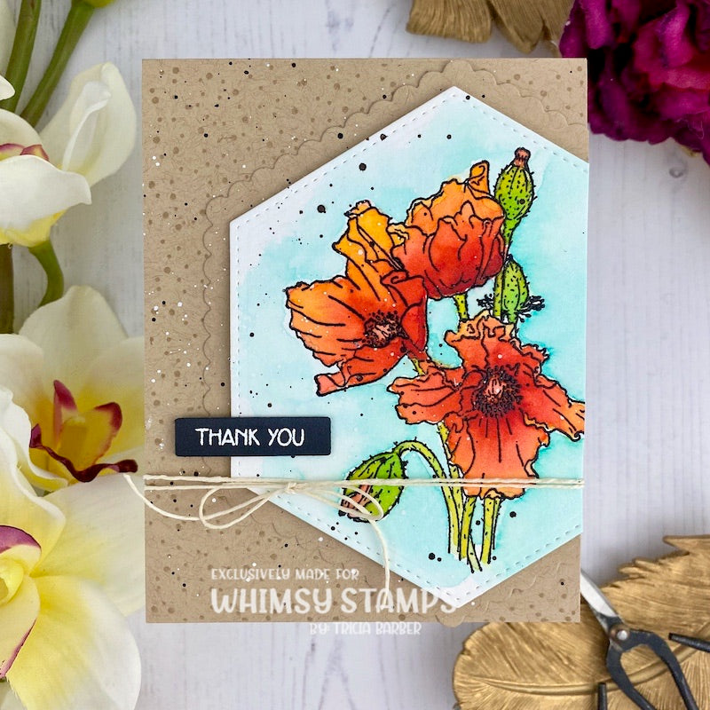 Speckled Background Rubber Cling Stamp - Whimsy Stamps
