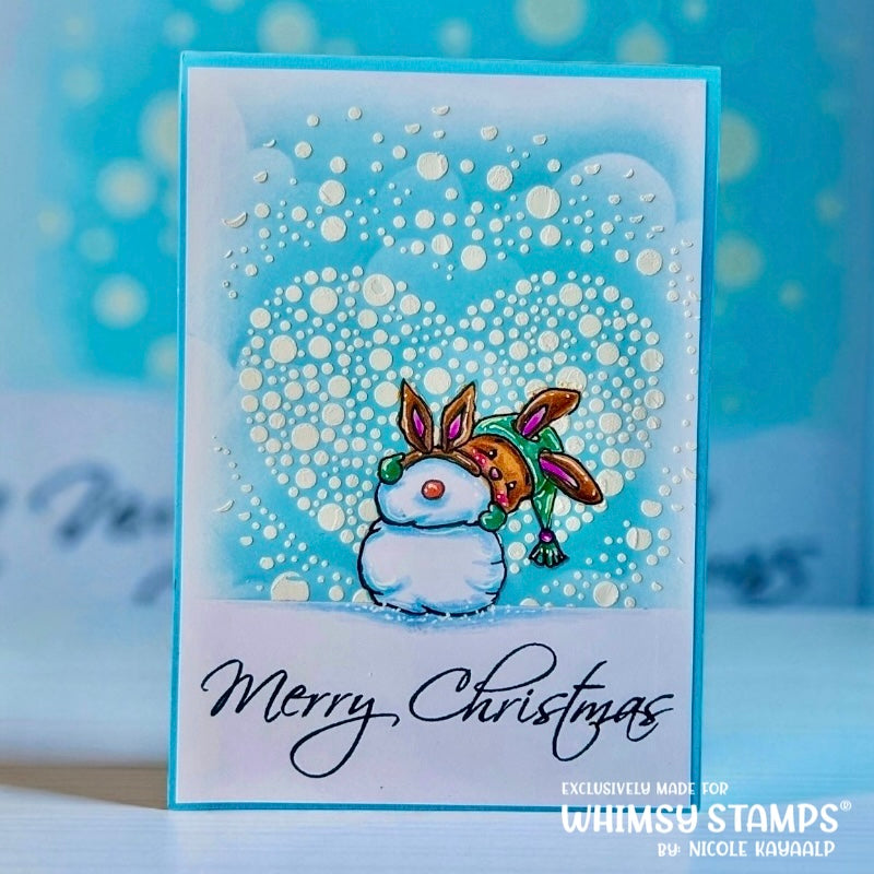 Speckled Heart Stencil - Whimsy Stamps