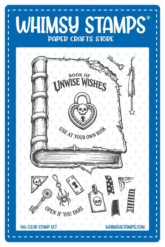 Spell Book Clear Stamps - Whimsy Stamps