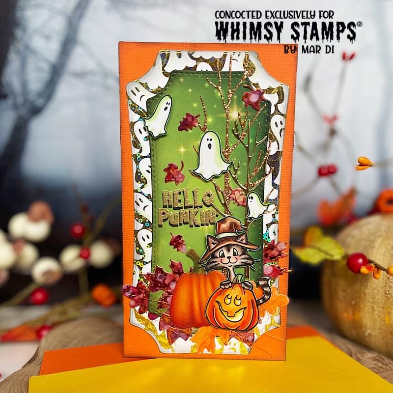 Cat-O-Lanterns Clear Stamps - Whimsy Stamps