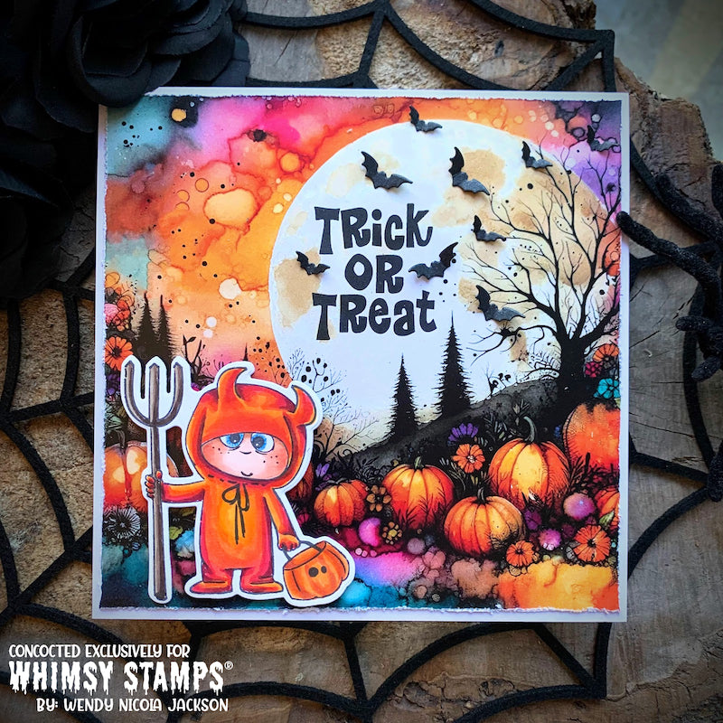 *NEW 6x6 Paper Pack - Halloween Inks - Whimsy Stamps