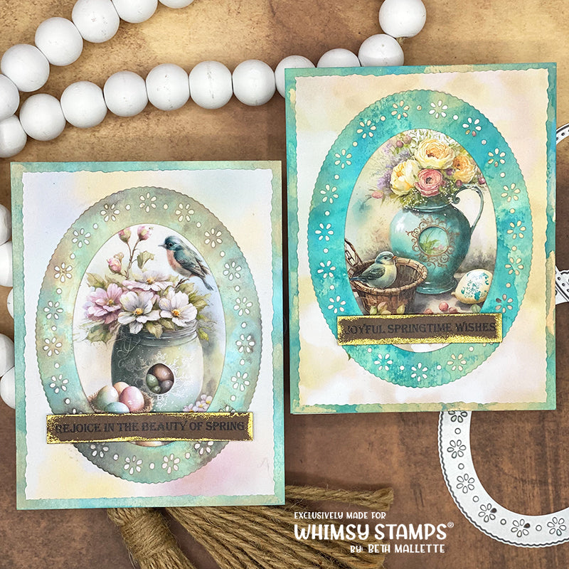 Spring Ovals Die Set - Whimsy Stamps