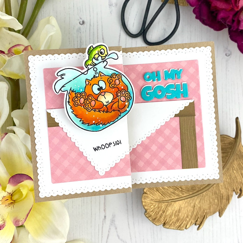 Sprinkles Scallops Rectangle Die Set - Whimsy Stamps