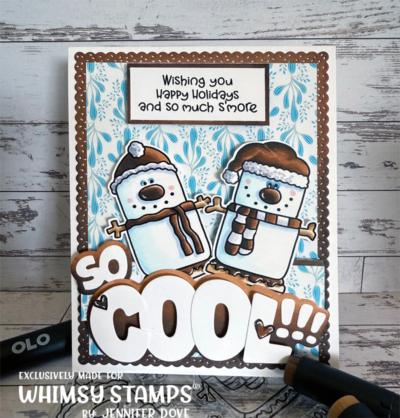 Sprinkles Scallops Rectangle Die Set - Whimsy Stamps