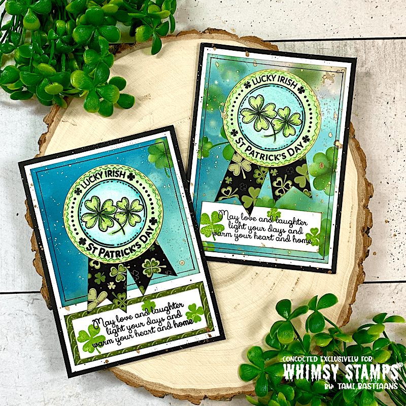 St. Patrick's Day Gold Clear Stamps - Whimsy Stamps