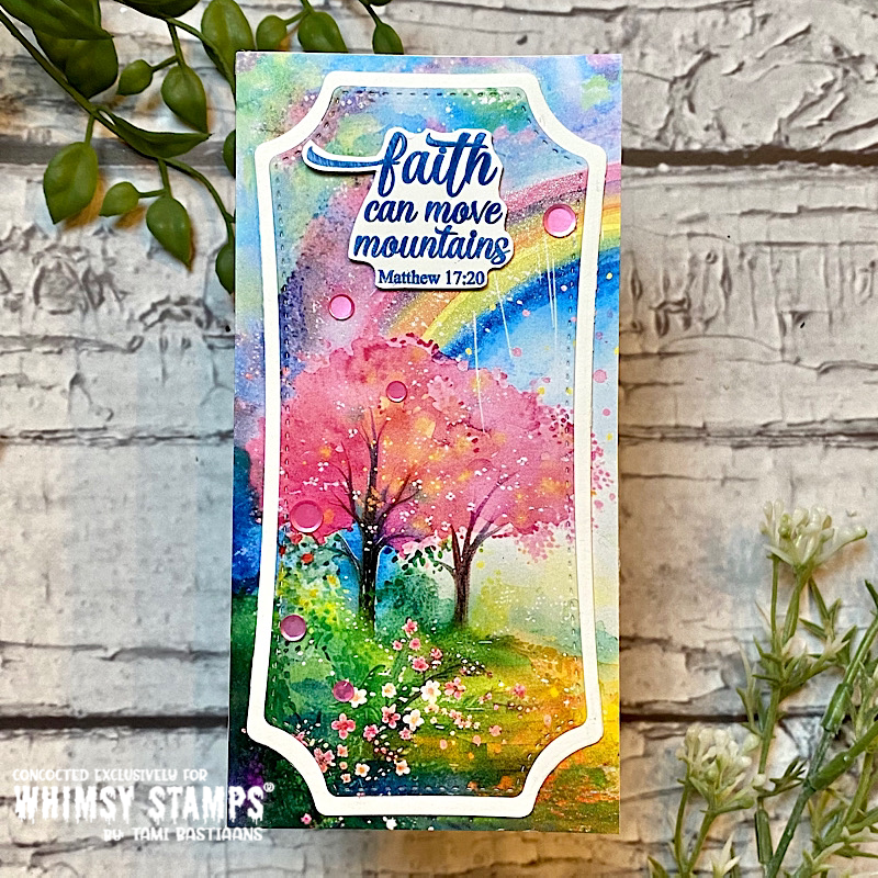 Stained Glass Scripture Sentiments Clear Stamps - Whimsy Stamps