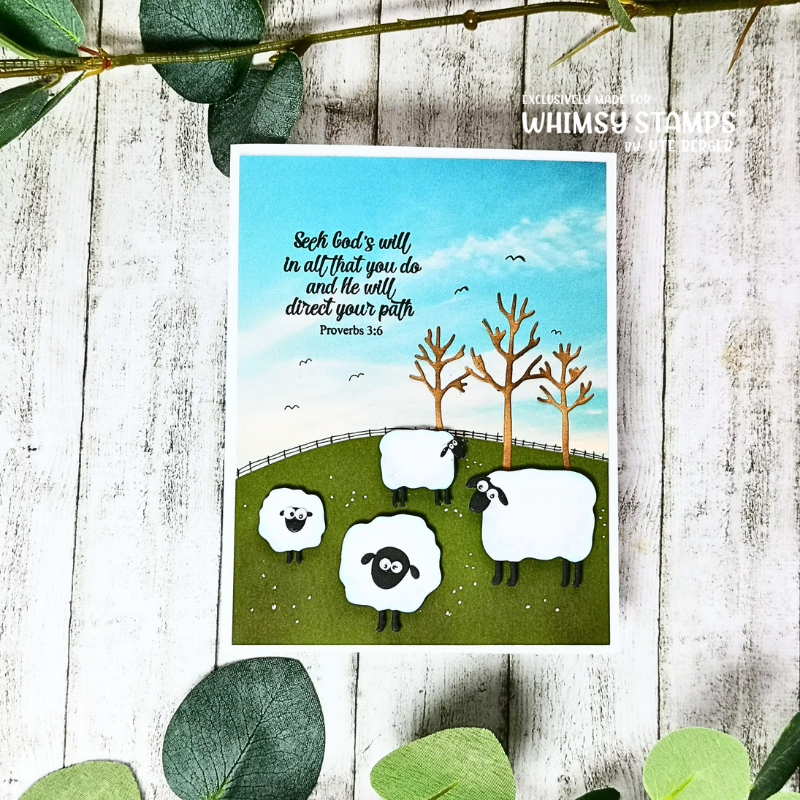 Primitive Sheep Die Set - Whimsy Stamps