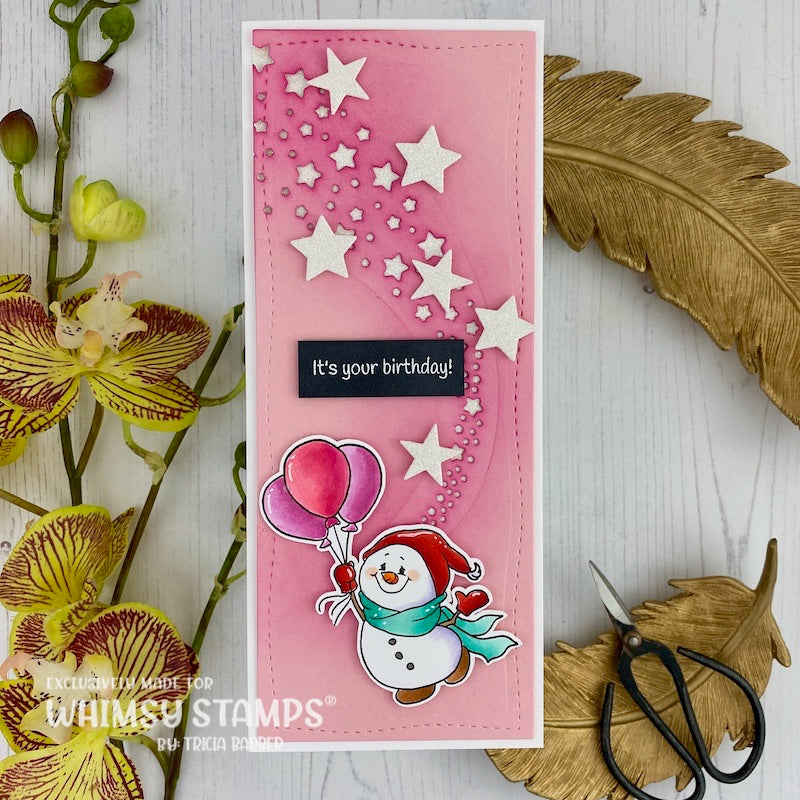 Birthday Cool Clear Stamps - Whimsy Stamps