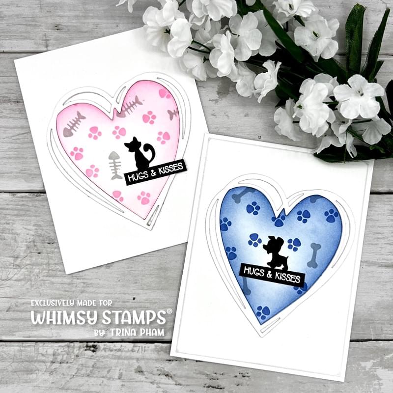 **NEW Stencil Stackers Set - Furrbabies - Whimsy Stamps