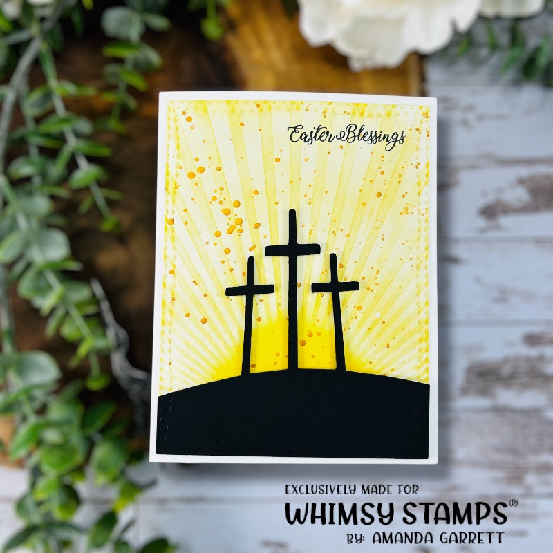 Sun Rays Stencil - Whimsy Stamps