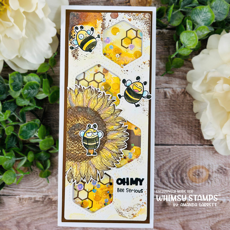 Slimline Honeycomb Die - Whimsy Stamps