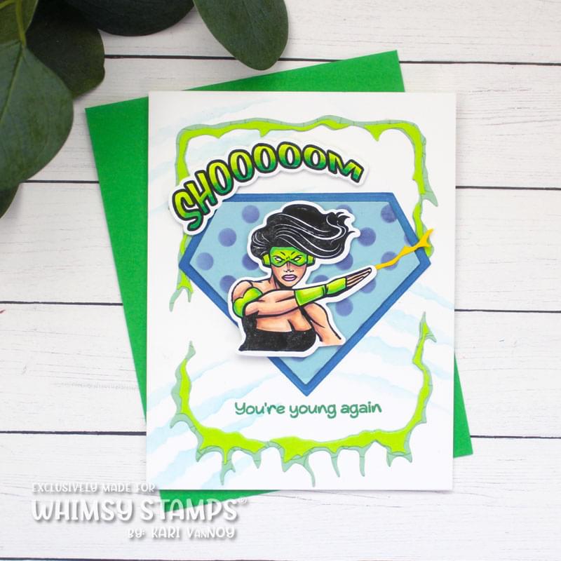 Super Hero Badge Die Set - Whimsy Stamps