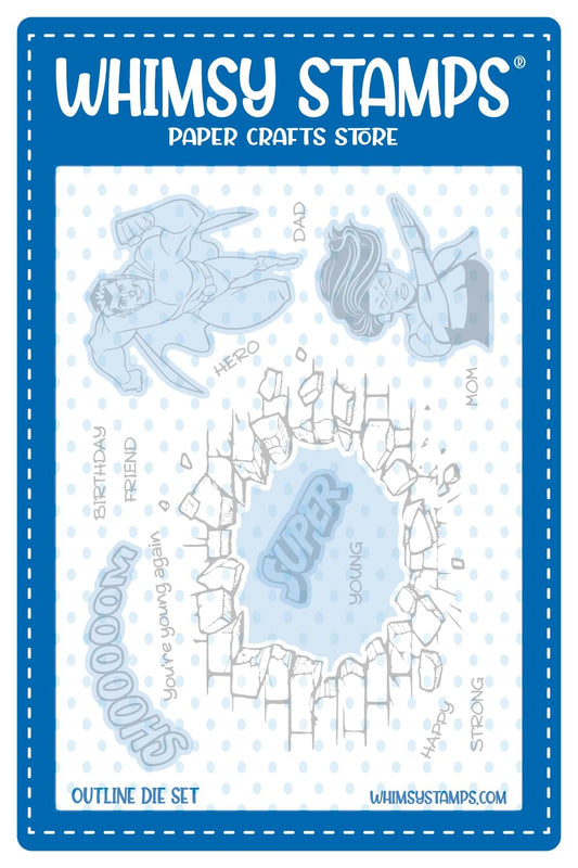 Super Young Outline Die Set - Whimsy Stamps