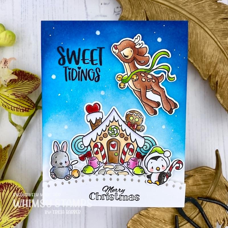 Sweet Gingerbread Couple Clear Stamps - Whimsy Stamps