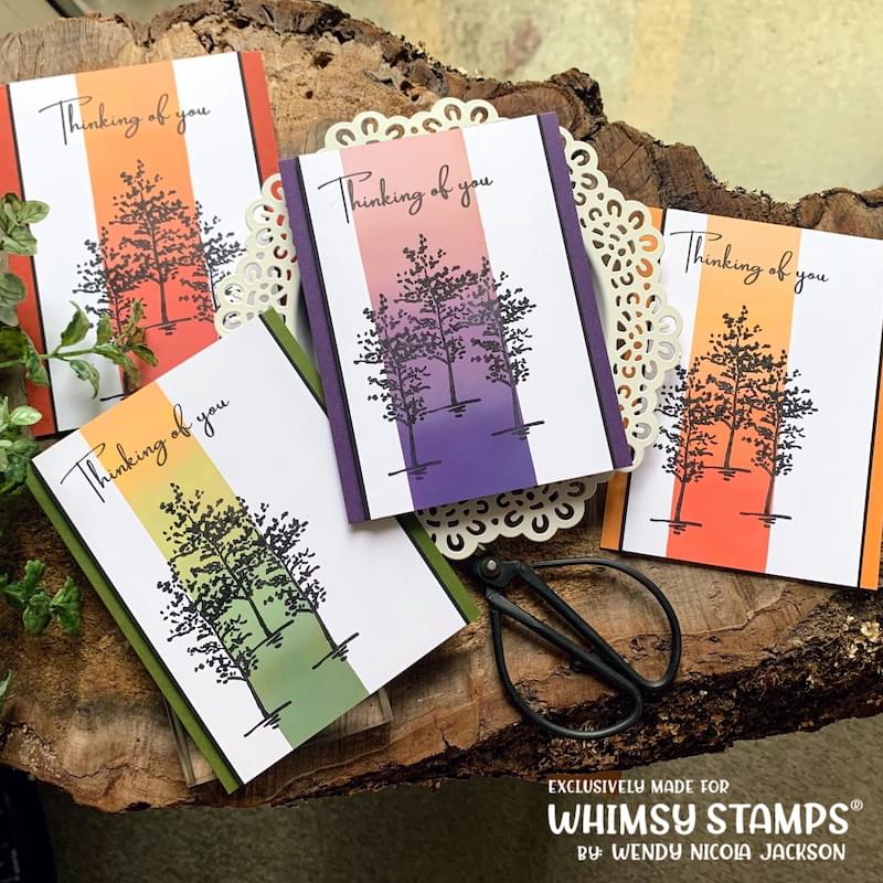 Sympathy Silhouette Clear Stamps - Whimsy Stamps