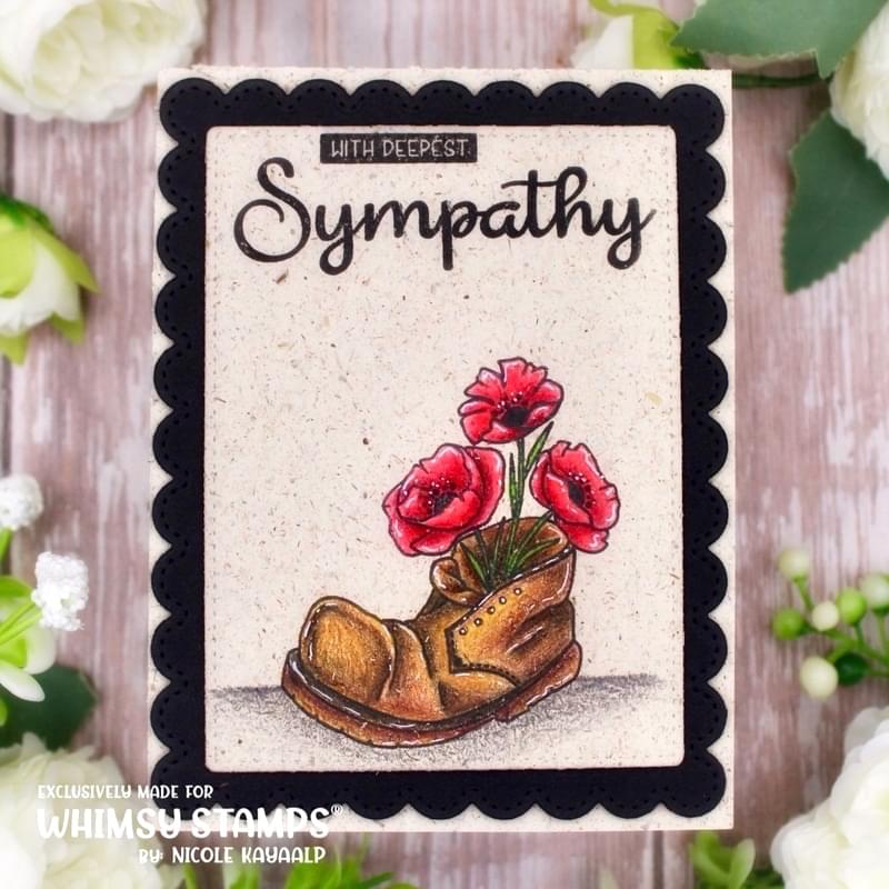 Poppy Remembrance Clear Stamps - Whimsy Stamps